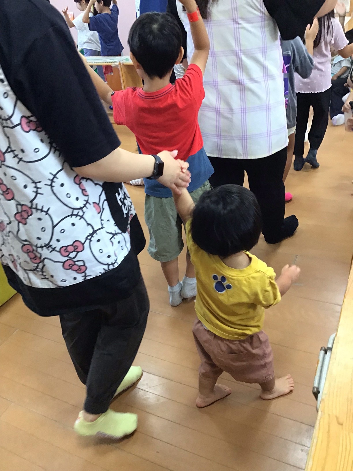 0歳児1歳児　夏祭りごっこ