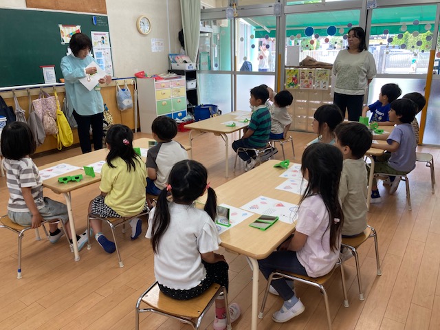 ５歳児青組　「かがくタイム」